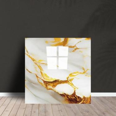 Imagem de Placa Adesiva Parede Painel Vinílico Mármore 60x60cm Premium - Tribosh