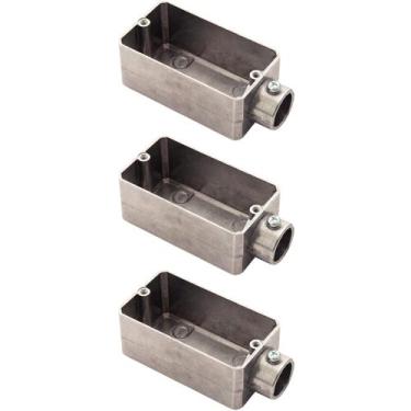 Imagem de 3 Condulete Tipo E 3/4 em Alumínio S/rosca S/placa Sieg