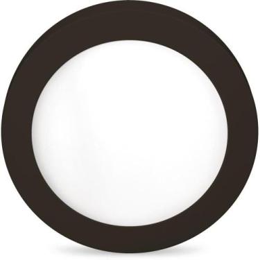 Imagem de Luminária LED de Sobrepor 18W 6500K Redonda Preta - ELGIN