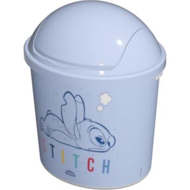 Imagem de Lixeira STITCH FLIP TOP 2,6 Litros com Tampa Basculante - Plasutil