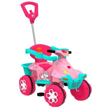 Imagem de Carro de Passeio a Pedal Infantil Bandeirante Smart Quad com Haste Rem