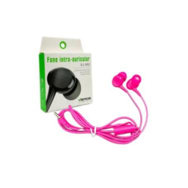 Imagem de Fone De Ouvido Com fio Microfone Plug 3.5mm p2 - Verde, Rosa
