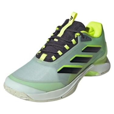 Imagem de adidas Avacourt 2.0 Tênis feminino, Verde cintilante/preto/limão lúcido, 40