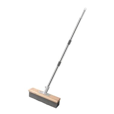 Imagem de Dualoai Escova de aço Inoxidável, Cerdas de Metal, Esfregão de Piso, Removedor de Musgo, Escova de Limpeza de Rejunte, Vassoura Externa Robusta para Pátio, 20cm