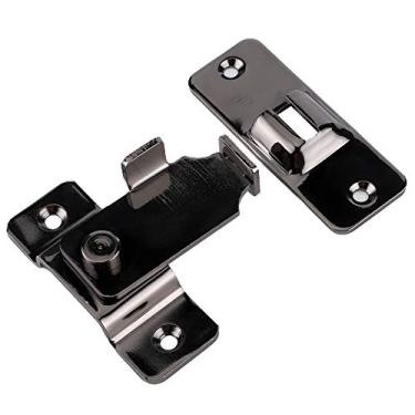 Imagem de Yctze Trava de Porta Deslizante de ângulo Reto - Fivela Anti -roubo de 90 Graus para Segurança, Hardware de Aço Inoxidável para Armários, Gavetas e Muito Mais