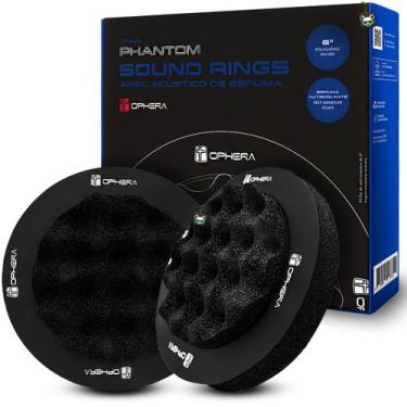 Imagem de Par Anel Acústico 6 Pol Espuma Algodão Isolamento Alto Falante Sound R