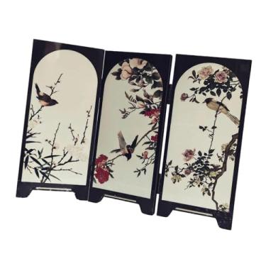 Imagem de BLWOTMOR Mini Dobrável com 3 Painéis para Divisória de Ambientes para Casa E Escritório, Style B, Tamanho real