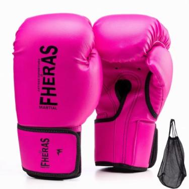 Imagem de Luva de Boxe Muay Thai Fheras (14oz, Rosa)