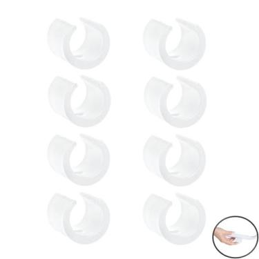 Imagem de Kit 8 Peças Proteção Para Pés Cadeiras 22,22mm Redondo Branco - 2309 M