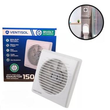 Imagem de Exaustor P/Banheiro 15Cm/150Mm Grade Anti Insetos Bivolt