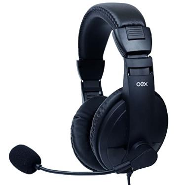 Imagem de OEX Fone De Ouvido Heasdet para Call Center USB com controle de áudio no cabo - HS102 - Preto