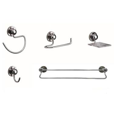 Imagem de KIT ACESSÓRIOS BANHEIRO LUXO SUPREMA 5 PECAS