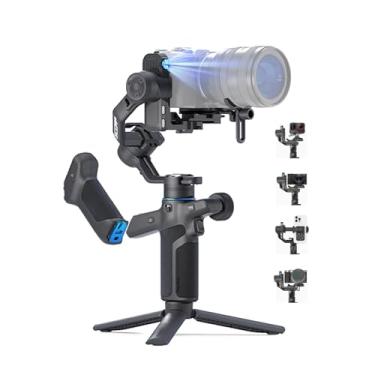 Imagem de FeiyuTech SCORP Mini 3 Pro – Estabilizador Gimbal 3-em-1 com Rastreamento IA 4.0, Alça Remota Destacável, Compatível com Mirrorless, Action Cam e Celular