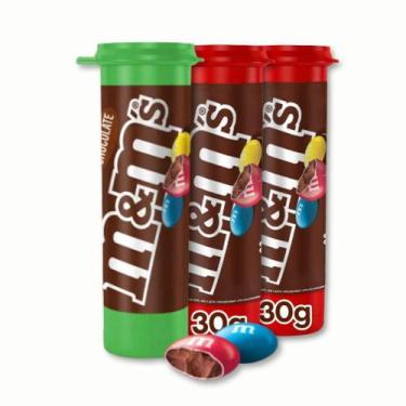 Imagem de M&Ms Chocolate Ao Leite Tubo Kit 3 Unidades De 30G - Mars
