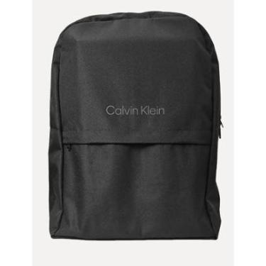 Imagem de Mochila Calvin Klein Institutional Logo Poliéster Preta-Masculino