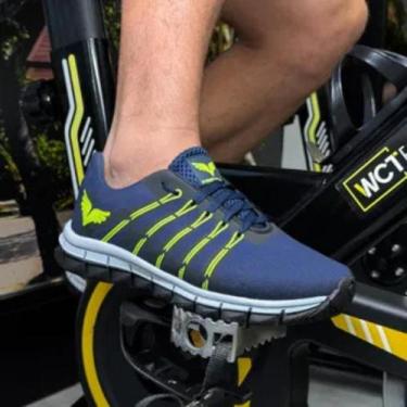 Imagem de Tênis Masculino Estiloso Sola Macia Academia Caminhada Sport - AP Lima