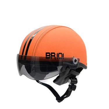 Imagem de Capacete Coquinho Scooter Elétrica Bike Skate Patinete BR 101 Premium Viseira Fume (Laranja, M - VESTE 57/58)