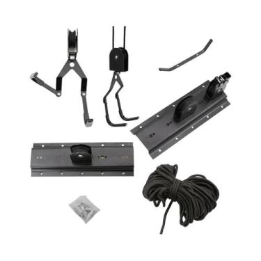 Imagem de Estrutura De Armazenamento Para Teto De Garagem Com Polia Para Caiaque