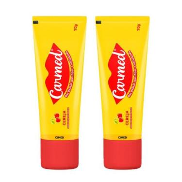 Imagem de Kit 2 Gel Dental Carmed Cereja com Flúor 70g