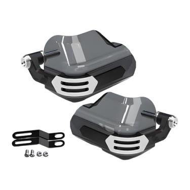 Imagem de predolo Protetores de mão para motocicleta Protetor de mão para manutenção e reparo de motocicletas À prova de chuva Metal Substitui diretamente Protetor, Prata