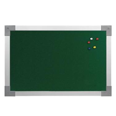 Imagem de Quadro de Aviso Feltro Moldura Mdf Alumínio Soft Prime STALO, 200x120