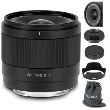 Imagem de VILTROX 9mm F2.8 E-Mount APS-C para Sony, Lente Prime Ultra-Wide com Foco Automático para Sony E-Mount Câmeras FX30 ZV-E10 ZV-E10II A6700 A6600 A6500 A6400 A6300 A6100