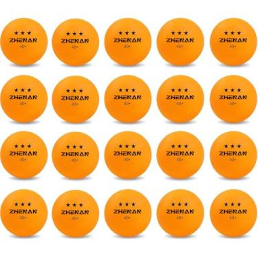 Imagem de ZHENAN 30-Pack 3-Star 40+ New Material Orange Ping Pong Balls,More Durable,Advanced Training Table Tennis Balls(Practice Ping Pong Ball)