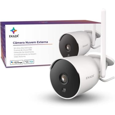 Imagem de Câmera Externa Bullet Visão Noturna À Prova Da Chuva Tuya Smart Life Alexa Google Bivolt EKJS-T2233