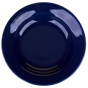 Imagem de Prato de Cerâmica Fundo 21.5cm Flores Azuis Biona Prato Cerâmica Fundo 21.5cm Flores Azuis Biona