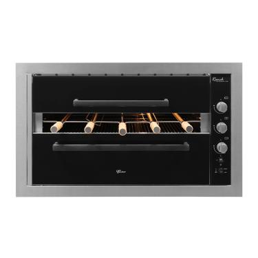 Imagem de Churrasqueira a Gás Embutir Fischer Ranch 5 Espetos Inox Bivolt 33925