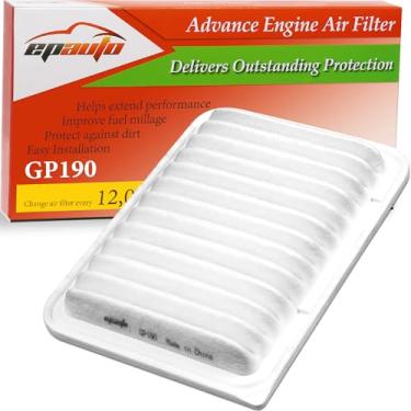 Imagem de EPAuto GP190 (CA10190) Substituição para Toyota/Scion Filtro de ar de motor de painel rígido para Corolla 1.8L (2009-2019), Matrix Base (2009-2014), Yaris (2006-2018), Scion xD (2008-2014)