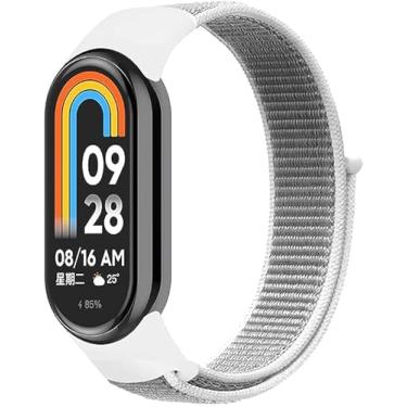 Imagem de Pulseiras NSmart em Nylon Compatíveis Com MI BAND 3/4/5/6/7/8 - Nandos-Store (MI BAND 6, Branco)