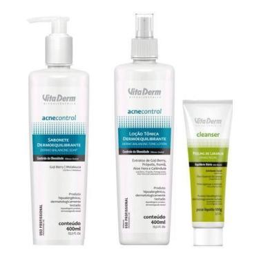 Imagem de Kit Vita Derm Skin Care Pele Acneica - Sabonete + Loção Tônica + Peeli