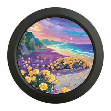 Imagem de VSDISPLAY Monitor LCD redondo de 3,4 polegadas 800 x 800 tela circular para PC capa de monitoramento de tela secundária computador PC capa dados, preto