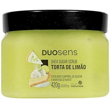 Imagem de Cia. da Natureza, Esfoliante corporal DuoSens, Açúcar e manteiga de karité, Shea Sugar Scrub, Torta de Limão, 420 Gramas, Verde