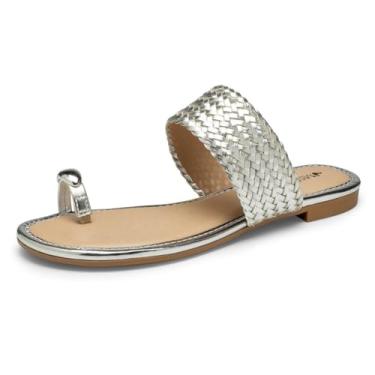 Imagem de Chinelo Rasteiro Feminino Metalizado Tira Dedão Mississipi