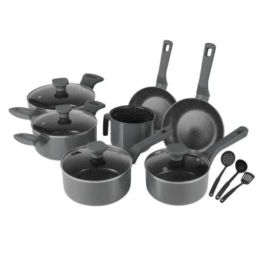 Imagem de Jogo de Panelas 10 Pçs Indução Revestimento Cerâmico