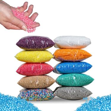 Imagem de 40 Litros Isopor  Pérola  Bolinha Puff Artesanato Colorido