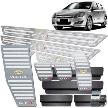 Imagem de Pedaleira Manual Descanso Soleira Prata Vectra Gt-X 2008 11