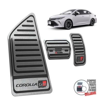 Imagem de Descanso + Pedaleira Corolla Gr Sport 2020 A 2022 Preto