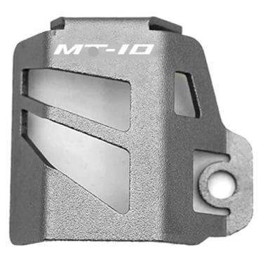 Imagem de BYYINGSUS Compatível com MT 07 09 10 MT07 MT09 MT10 SP 2023 2022 Acessórios Proteção do reservatório de fluido de freio traseiro da motocicleta (Cinza-MT10)