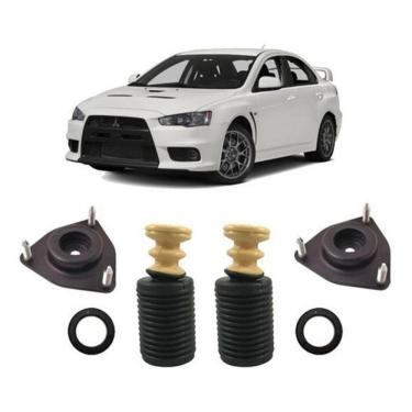 Imagem de Par Kit Batente Coxim Dianteiro Lancer 2012 2013 2014 2015