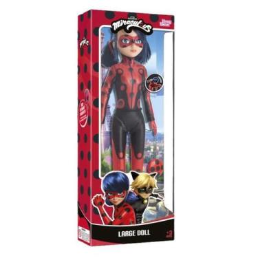 Imagem de Boneca Miraculous Lady Bug Novo Uniforme com Ioiô 54cm - Rosita