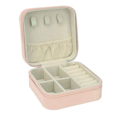 Imagem de Estojo Caixinha Porta Joias Bijuterias Pequeno Compacto Amgd