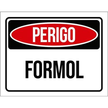 Imagem de Placa Sinalização Perigo Formol 36X46