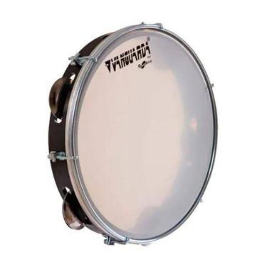 Imagem de Pandeiro Vanguarda 10 Abs Preto Pele Leitosa