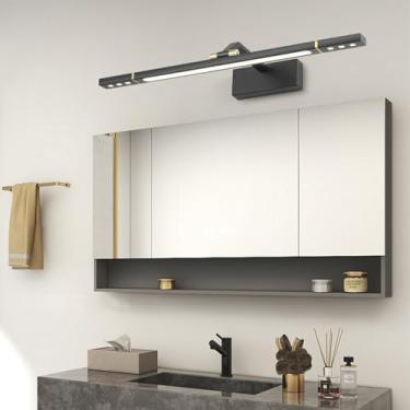 Imagem de Luz de espelho LED Lâmpadas de parede de banheiro 160° Ângulo ajustável Lâmpada de parede moderna Iluminação de imagem Metal à prova d'água Iluminação de parede Armário de banheiro Penteadeira de sala