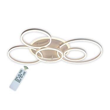 Imagem de Luminária de teto LED, lustre branco moderno, lâmpada de teto redonda de 108 W 3000 K-6000 K regulável com controle remoto Iluminação de teto para sala de estar Sala de jantar Quarto Cozinha