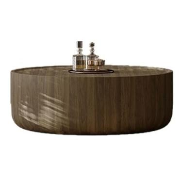 Imagem de SFANIIX Mesa de centro moderna decorativa mesa de centro pequena apartamento sala de estar retrô arte simples mesa de centro redonda mesa de centro mesa de centro mesa de canto
