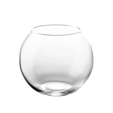 Imagem de Aquário Redondo 5 Litros Terrário Vidro Grosso Decoração Enfeite Casa